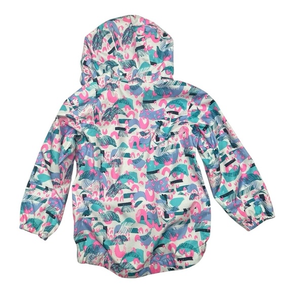 THE NORTH FACE Toddler Tailout Rain Jacket Size: 2T Color:White/Blue/Pink - Picture 4 of 12